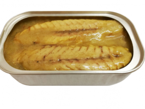 Value added mackerel in can