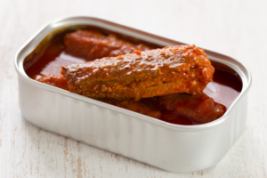 Valued added sardine in can